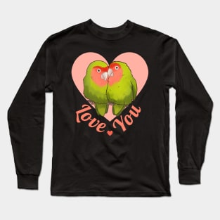 Cute love birds I love you for valentines day Long Sleeve T-Shirt